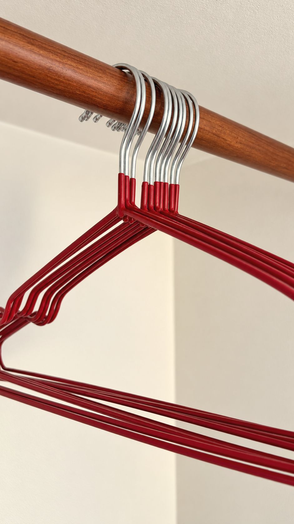 Red hangers