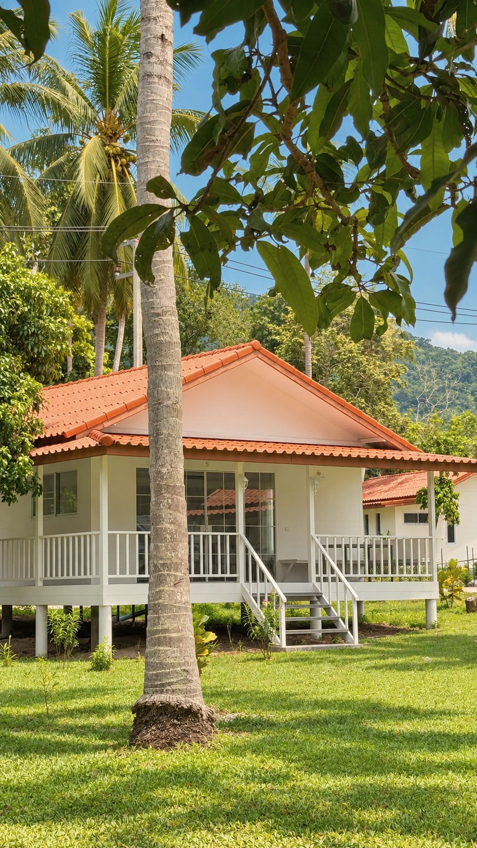 Bungalow by the palm