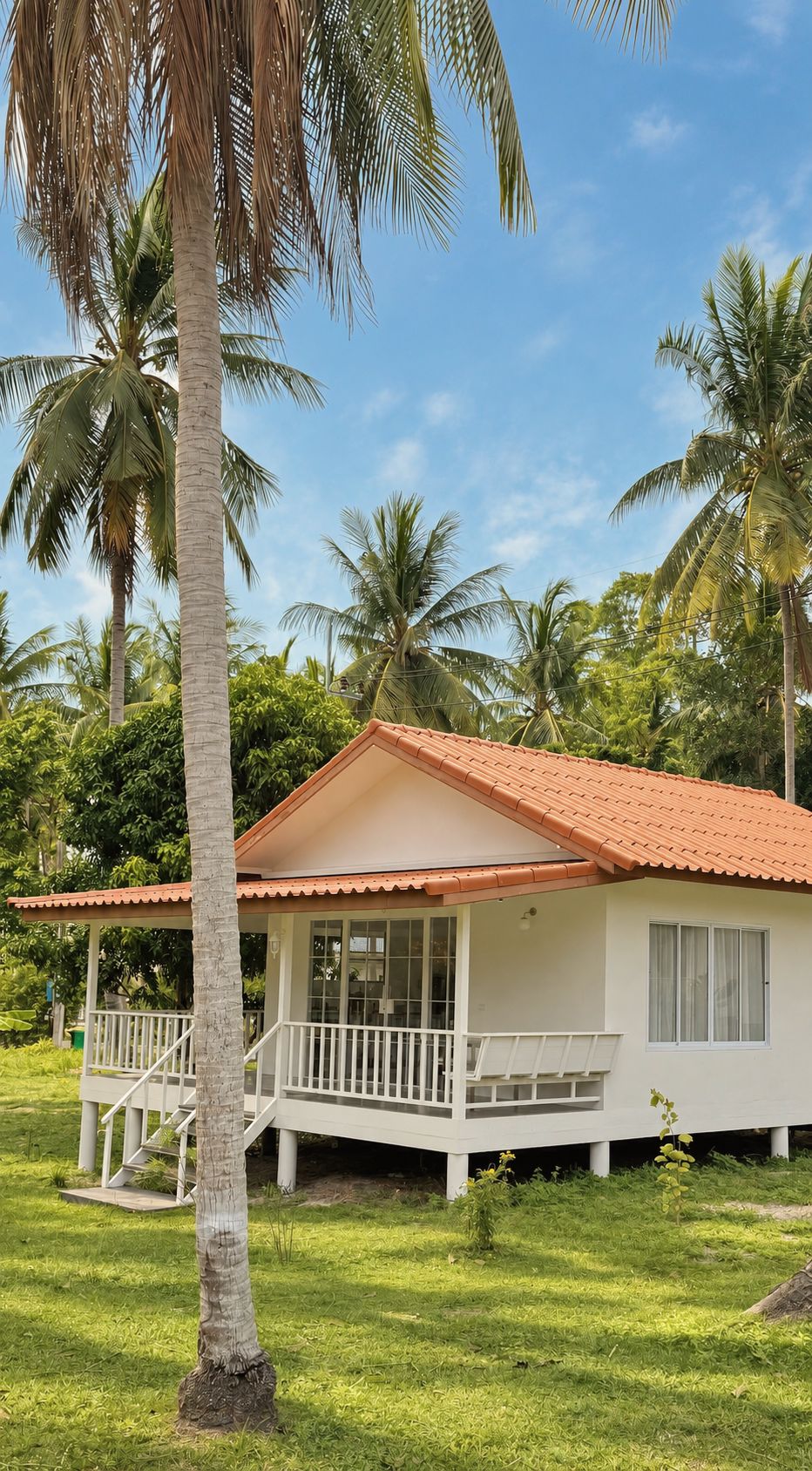 Under the coconut trees