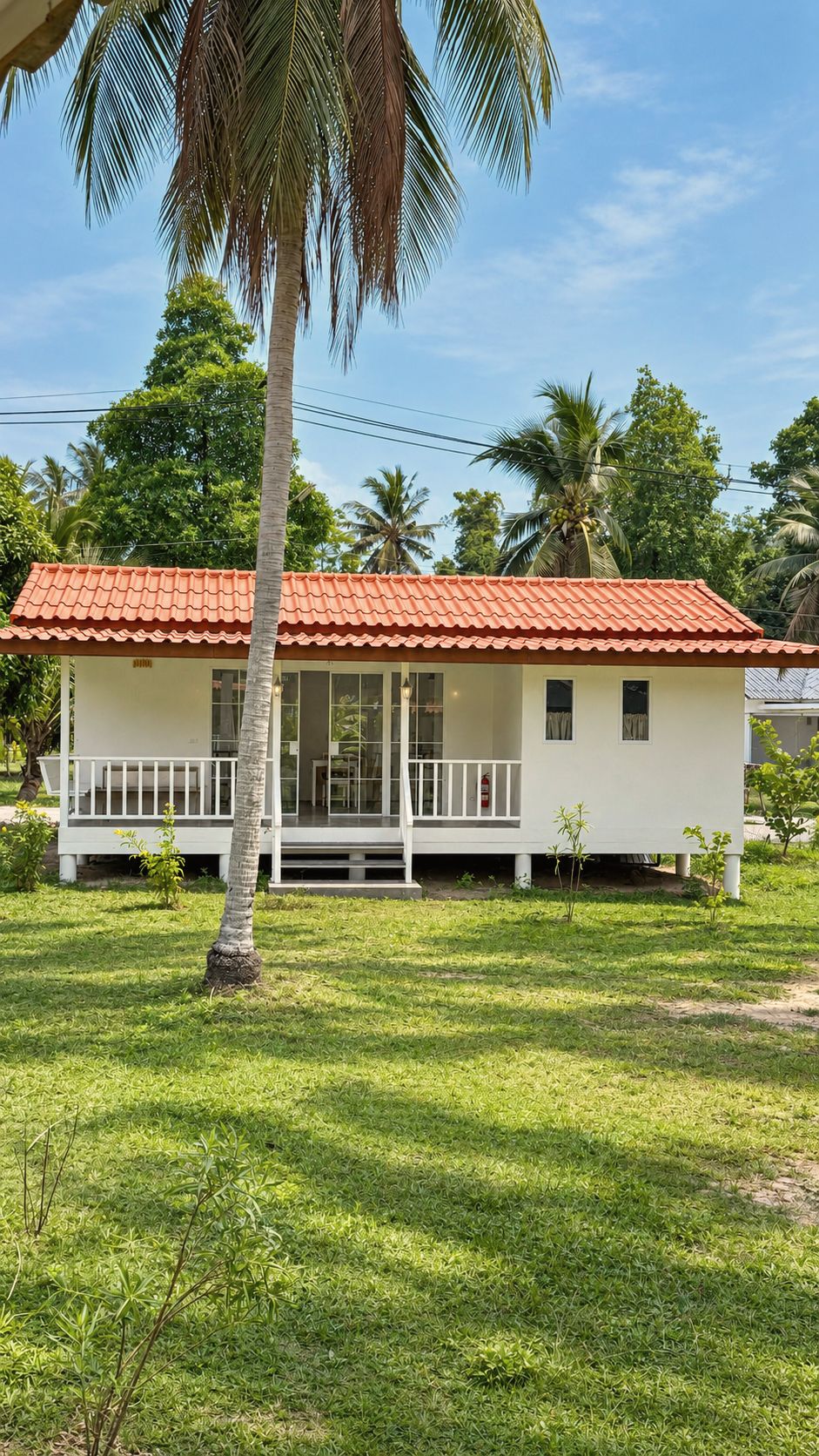 Lawn and veranda